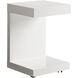 Bachelor 23.5 X 16 inch High Gloss White End Table